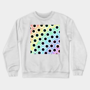 Polka Dot Rainbow Arch Crewneck Sweatshirt